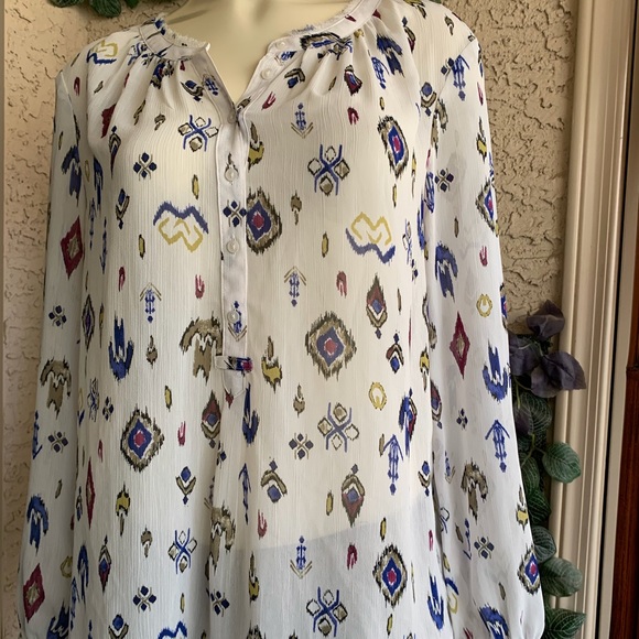 Lucky Brand Patterned Blouse - Picture 3 of 7